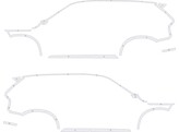 Outline Volvo XC90 2015- ECE104 White Class III