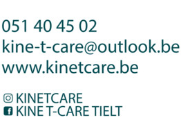 Logo 1 Farbe - Kine T-Care 29x45 cm  Petrol 