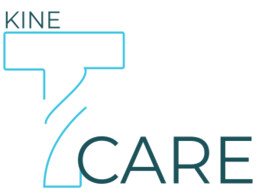 Logo 2 couleurs - Kine T-Care 66x40 cm  Petrol/Pastel Blue 