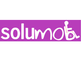 Logo 1 color - Solumob Mobilite Reduite 75x25cm  White 