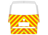 Striping Volkswagen Transporter T5 2014 Box Body - Full Rear Chevrons T11500 Orange/Yellow/White 10