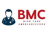 Full color logo  Vinyl     stratifie  fond blanc  -  40 cm BMC High Care Ambulancezorg