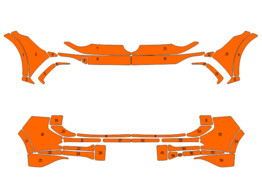 Arisco Bumpers VW Golf GTE EHYBRID 2021- Oranje