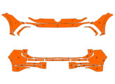 Arisco Bumpers VW Golf GTE EHYBRID 2021- Oranje