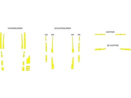 Striping Mercedes Vito - Bandes a l interieur des portes Avery T11500 Blanc