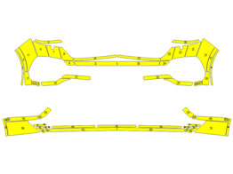 Arisco Bumpers VW Transporter T6.1 2019 2021 Yellow Tailgate  FPS   RPS   buttonblast