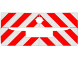 Red/White RA2 10cm Opel Combo Life L1 2021- rear side trunk