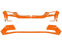 Arisco Bumpers Skoda Kodiaq 2016-2021 Orange  FPS   RPS 