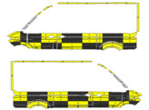 Striping MAN TGE/Volkswagen Crafter L3H3 2018- Traffic Officer KIT 2 sliding doors