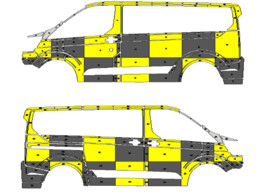 Striping Ford Transit Custom 2018- L1H1 Traffic Officer 1 schuifdeur
