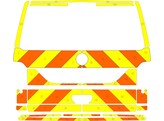 Striping Volkswagen T6 - Chevrons T11500 Orange/Yellow 15 cm tailgate with window Helora