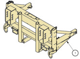 609057B-FRAME  BACKUP  SUPPORT  8291 EUG  W/DECALS