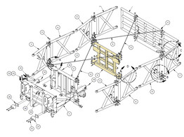 613949G SAFE STOP  FRAME  MIDDLE  G 8291