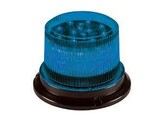 CL199 LED Beacon  12/24 Volt  Magnetische Montage  Transparante Lens  Blauwe Led s