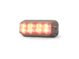 LEDX Rood - Enkele kalenderlamp in aluminium behuizing - 12VDC