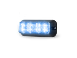 LEDX Blue - Single calendar lamp in black housing - 24VDC