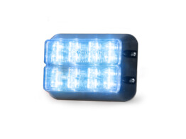 LEDX Bleu/Bleu - Lampe calendrier double dans boitier noir - verticale - 12VDC