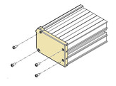 End Cap  Clear  - Driver Side for FM9000