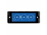 XT3 Blue - Single calendar lamp in black housing - 12/24VDC