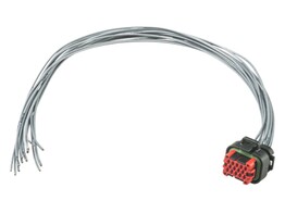 CONNECTOR TOP112/PPS-HD 14 POLIG ZWART MET KABEL 0 75 mm  GENUMMERD