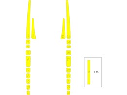 Striping Mercedes Sprinter Box Body - Bespoke panels for inside doors T11513 Yellow