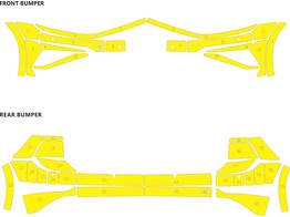 Arisco Bumpers VW Golf Sportsvan 2017-2020 Avery Prismatic T7513 Fluo Yellow