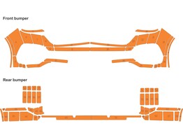 Arisco Sto stangen VW Transporter T6.1 2019 2021 Orange Scheunentore  FPS   RPS 