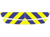 Striping Mercedes Vito 2016 - Half chevrons capot T11500 yellow/blue 10cm