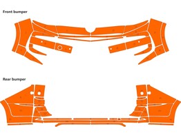 Arisco Pare-Chocs VW T7 L2H1 2021- Orange hayon  FPS RPS  avec Button blast