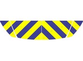 Striping MG 2022- Half Chevrons Motorhaube T11500 Blau/Gelb 10cm