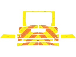 Striping Volvo XC90 MUG Chevrons Orange/Yellow 15 cm MUG Jessa