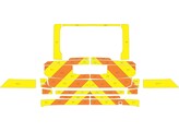 Striping Volvo XC90 MUG Chevrons Orange/Yellow 15 cm MUG Jessa