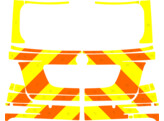 Striping Mercedes ML 2010 - Chevrons T11500 Orange/Jaune 15 cm MUG/SMUR