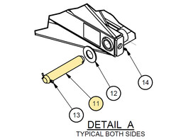 PIN  AXLE  1 1/2x9  P