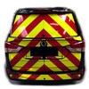 Striping Ssangyong Rodius 2012 2019 - Chevrons Diamond Grade Rouge/Jaune 12 5cm Diamond Grade - FULL