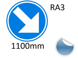 Self-adhesive Traffix Sign D1 Class III Sheet 3M 1100mm