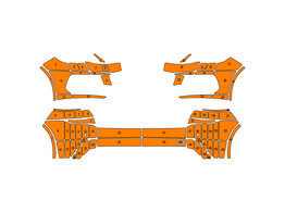 Arisco Bumpers Peugeot 308 Berline 2014-2021 Orange