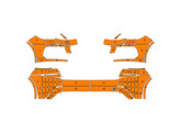 Arisco Bumpers Peugeot 308 Berline 2014-2021 Oranje