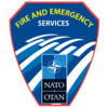 Full color logo  Vinyl    stratifie 40cm NATO/OTAN Fire and Emergency Services