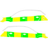 Striping Ssangyong Korando 2010 2019 - Half Battenburg Grun/Gelb/Wei   Links   Rechts 