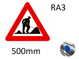 Panneau Routier A31 Classe III a feuille magnetique 500mm