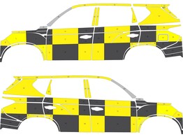 Striping Ssangyong Rexton 2022- Traffic officer Kit Yellow/black