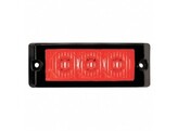 XT3 Red - Single calendar lamp in black housing - 12/24VDC