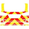 Striping Ssangyong Rexton 2022- Chevrons T7500 Red/Yellow 13 cm Class III - boot lid under window