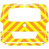 Striping Mercedes Vito 2016 - Chevrons T11500 Orange/Yellow 10 cm tailgate with window Croix-Rouge