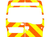 Striping Renault Master 2009 H2 - Chevrons Orange / Jaune 20cm  sans vitres 