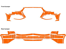 Arisco Pare-chocs Audi A4 Berline Quattro 2019- Avery Prismatic Orange