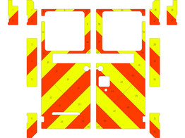 Striping Mercedes Sprinter Box Body Chevrons Orange/Yellow Vlaams-Brabant West