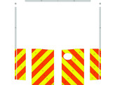 Striping Mercedes Sprinter Kast Half Chevrons Orange/Yellow Class 3 10cm Circuit Zolder