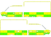 Striping MAN TGE/Dolmer Box Body Battenburg Green/Yellow/White UZ Brussel